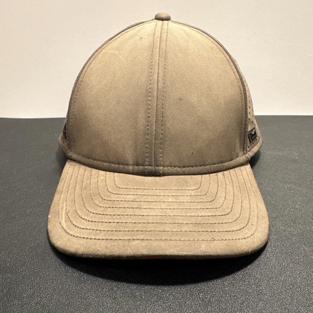 Melin Hat Cap Beige Hydro A Game Snap Back Mesh Performance Porforated M-L Surf